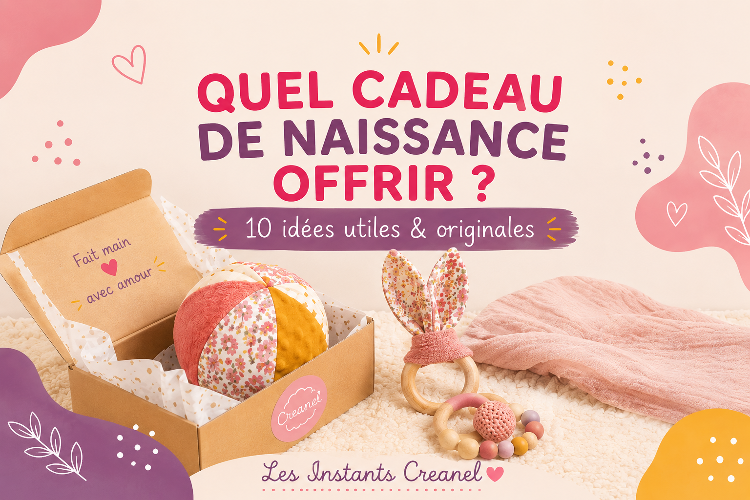 🎁 Quel cadeau de naissance offrir à un bébé ? 10 idées utiles et originales
